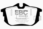 EBC 99-04 Volvo S40 1.9 Turbo T4 (200 BHP) Yellowstuff Rear Brake Pads