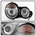 Xtune Mercedes Benz W210 E-Class 96-99 Projector Headlights Chrome PRO-CL-MW21095-C