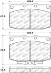 StopTech Street Touring 89-95 Mazda RX7 Front Brake Pads
