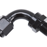 Russell Performance -8 AN 90 Degree Hose End Without Socket - Black