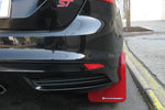 Rally Armor 13+ Ford Focus ST Black Mud Flap w/ Red Logo