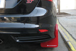 Rally Armor 13+ Ford Focus ST Black Mud Flap w/ Red Logo and Altered Font