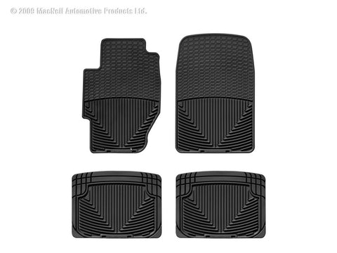 WeatherTech 85-00 Honda Civic Front and Rear Rubber Mats - Black