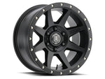 ICON Rebound 17x8.5 6x5.5 25mm Offset 5.75in BS 93.1mm Bore Satin Black Wheel