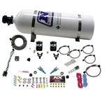 Nitrous Express Dual Nozzle Sport Compact Nitrous Kit (35-50-75HP) w/15lb Bottle