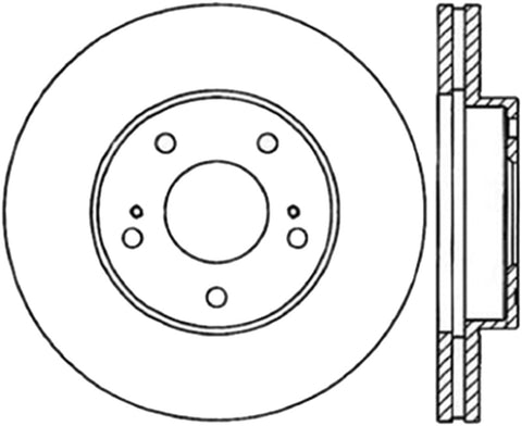 StopTech Cyro Slotted Sport Brake Rotor