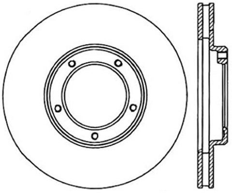 StopTech Power Slot 95-04 Toyota Tacoma 5 Lugs Front Right Slotted CRYO Rotor