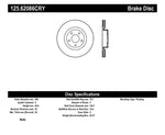 Stoptech 06-08 Cadillac XLR-V Supercharged / 05-09 Corvette (Z51) Front High Carbon Cryo Rotor