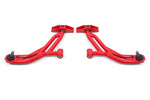 BMR Suspension 05-14 Ford Mustang Lower A-Arms - Red - Non-Adjustable