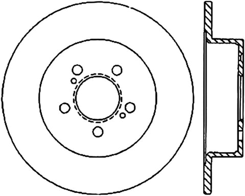 Stoptech 06-08 Subaru Legacy Wagon/Sedan 2.5i Rear Cryo Performance Rotor