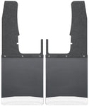 Husky Liners 09-16 Dodge Ram 1500/2500/3500 12in W Black Top SS Weight Kick Back Front Mud Flaps