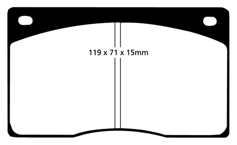 EBC 93-97 Aston Martin DB7 3.2 Supercharged Yellowstuff Front Brake Pads