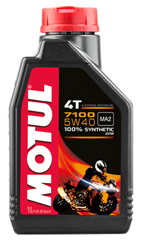 Motul 1L 7100 4-Stroke Engine Oil 5W40 4T - Single