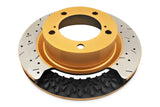 DBA 14-17 Audi A8 Quattro Front Slotted 5000 Series 2 Piece Rotor Assembled w/ Black Hat Drill/Dimp