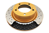 DBA 94-04 Ford Mustang Cobra Premium Front Drilled & Slotted 5000 Series Rotor w/ Black Hat