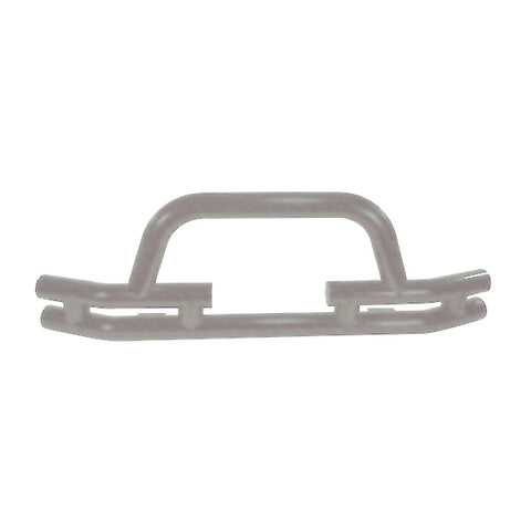 Rugged Ridge 3-In Tube Front Winch Bumper Titanium 76-06 CJ&Wrang