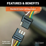 Curt 2019+ Toyota RAV4 Custom Wiring Harness (4-Way Flat Output)
