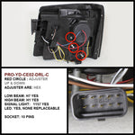 Spyder Cadillac Escalade 02-06 Projector Halogen Model- LED Halo DRL Chrm PRO-YD-CE02-DRL-C