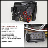 Spyder Cadillac Escalade 02-06 Projector Halogen Model- LED Halo DRL Smke PRO-YD-CE02-DRL-SM