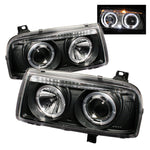 Spyder Volkswagen Jetta III 93-98 Projector Headlights LED Halo Blk High H1 Low H1 PRO-YD-VJ93-HL-BK