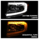 Spyder 11-13 Jeep Grand Cherokee - Light Bar Proj Headlights - Halo Model - Chro - PRO-YD-JGC11-LB-C