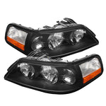 Xtune Lincoln Town Car 05-11 Crystal Headlights Black HD-JH-LTC05-AM-BK