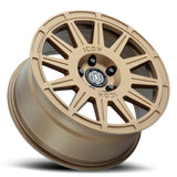 ICON Ricochet 17x8 5x4.5 38mm Offset 6in BS Satin Gold Wheel