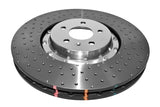 DBA 14-17 Audi A8 Quattro Front Slotted 5000 Series 2 Piece Rotor Assembled w/ Silver Hat Drill/Dimp