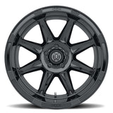 ICON Bandit 20x10 / 5x150 / -24MM / 4.5in BS / 110.10mm Bore Gloss Black Wheel