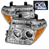 Spyder Nissan Frontier 05-08 Projector Headlights LED Halo LED Chrm PRO-YD-NF05-HL-C