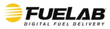 Fuelab 858 In-Line Fuel Filter Long -12AN In/-10AN Out 6 Micron Fiberglass w/Check Valve - Gold