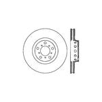 Stoptech 00-03 BMW M5 (E39) Front Right Premium High-Carbon Cryo Rotor