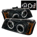 Spyder Chevy Silverado 1500 03-06 Projector LED Halo LED Amber Reflctr Blk PRO-YD-CS03-AM-BK