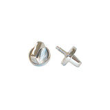 Rugged Ridge Interior Windshield Knob Set Chrome 76-86 Jeep CJ