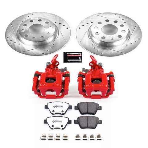 Power Stop 10-12 Audi A3 Z26 Street Kit w/ Calipers - Rear