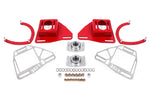 BMR Suspension 82-92 Chevy Camaro Caster/Camber Plates w/ Lockout Plates - Red