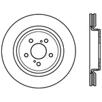 Stoptech 09-20 Cadillac CTS Premium CryoStop High-Carbon Rear Rotor