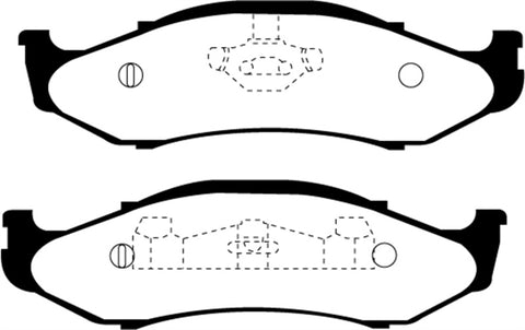 EBC 97-99 Jeep Cherokee 2.5 82mm High Rotors Ultimax2 Front Brake Pads