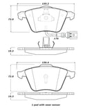 StopTech Street Touring 08-13 Audi TT Quattro / 12 VW Golf R Front Brake Pads