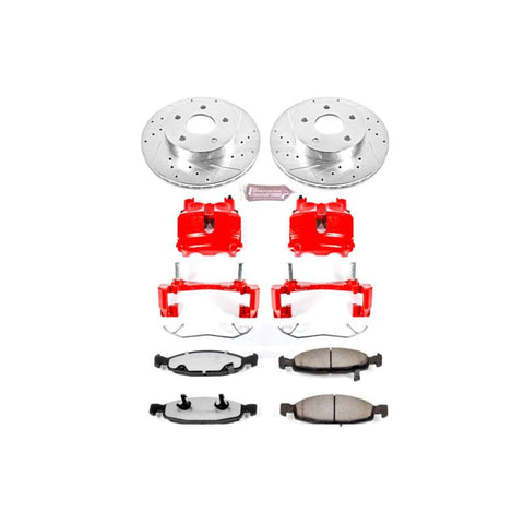 Power Stop 99-02 Jeep Grand Cherokee Z36 Truck and Tow Kit w/ Calipers - Front