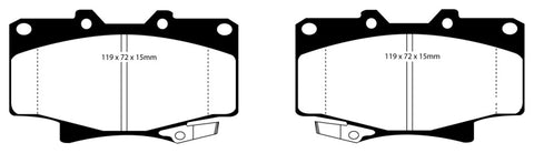 EBC 96-97 Lexus LX450 4.5 Greenstuff Front Brake Pads