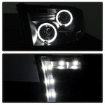 Spyder Dodge Ram 1500 09-14 Projector Headlights Halogen- LED Halo LED - Blk Smke PRO-YD-DR09-HL-BSM