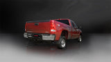 Corsa 11-13 GMC Sierra 6.0L V8 3in Cat-Back Single Side w Twin 4in Black Pro-Series Tips