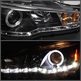 Spyder Mitsubishi Lancer/EVO-10 08-14 Projector Xenon/HID- LED Halo DRL Blk PRO-YD-ML08-HID-DRL-BK