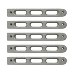 DV8 Offroad 2007-2018 Jeep JK Silver Slot Style Door Handle Inserts - Set Of 5