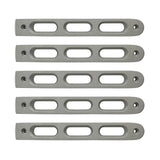 DV8 Offroad 2007-2018 Jeep JK Silver Slot Style Door Handle Inserts - Set Of 5