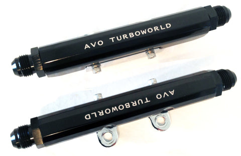 AVO TGV Top Feed Fuel Rail with -6 Fitting In and Out - 06-14 Subaru WRX / 09-13 Subaru FXT (EJ25)