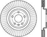 StopTech 11-14 Ford Taurus Front Left Cryo Slotted Sport Brake Rotor