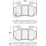 StopTech Street Touring 08-09 Infiniti FX50/G37 Rear Brake Pads