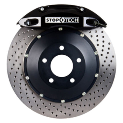 StopTech 05-09 Chrysler 300/300C 2WD Black ST-40 Caliper Drilled 355x32 Rotor Rear BBK
